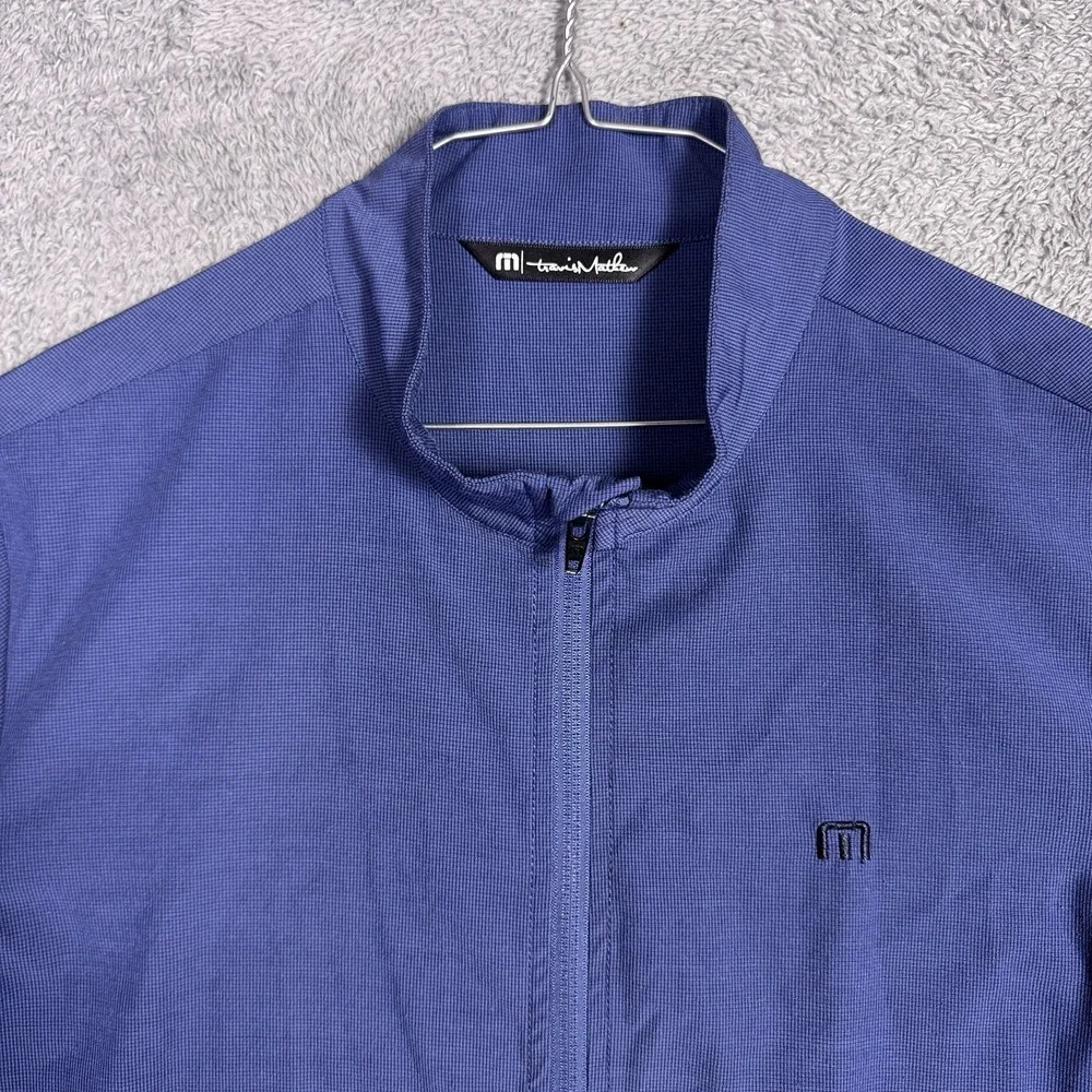 Travis Mathew Jacket Mens M Surfside Full Zip Bomber Golf Stretch Performance